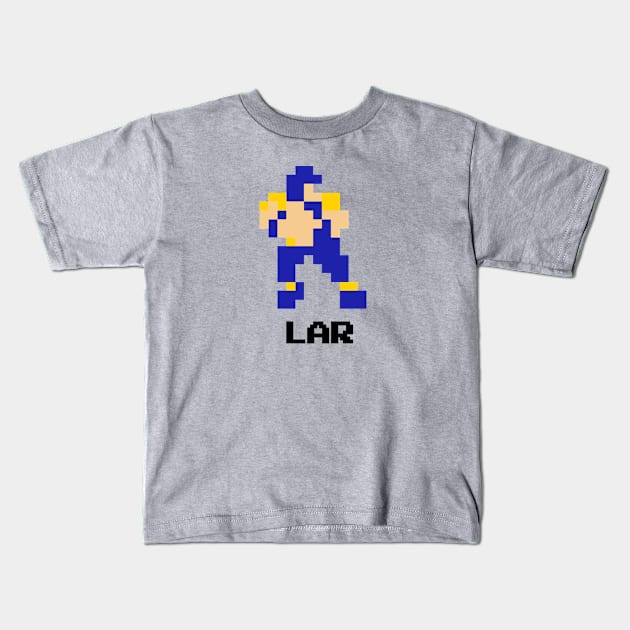 8-Bit Quarterback - Los Angeles Kids T-Shirt by The Pixel League